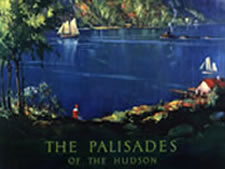 Poster of the Palisades and Hudson, New York Central Railroad, ca. 1910 - 1920